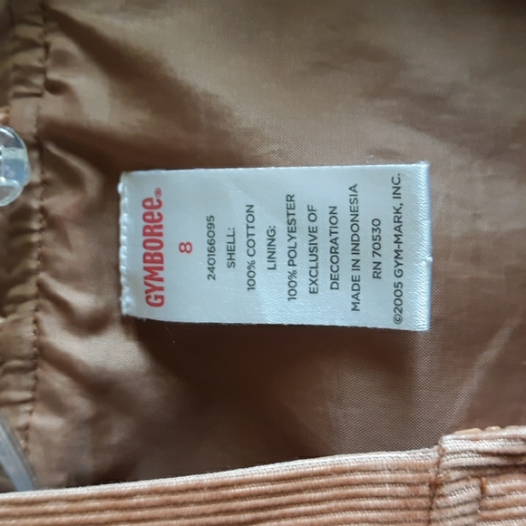 Gymboree Little Girls Jacket Corduroy Toggle Closure Zipper Tan - Picture 4 of 5